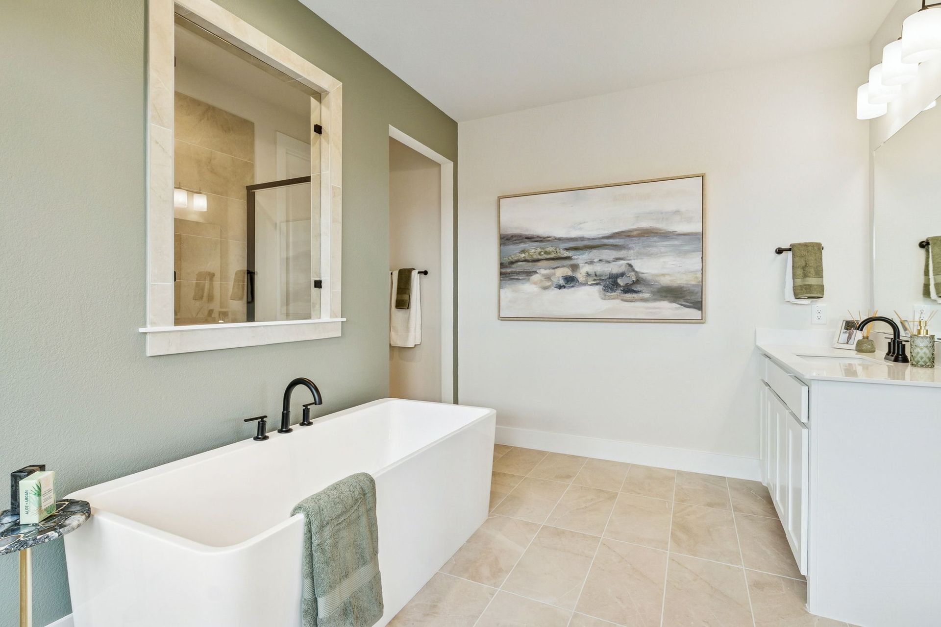 Meraki Model Bathroom Detail | American Legend Homes – Forney, TX