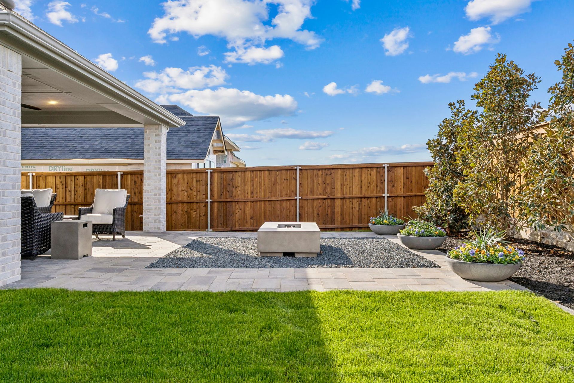 Meraki Model Backyard Fire Pit | American Legend Homes – Forney, TX