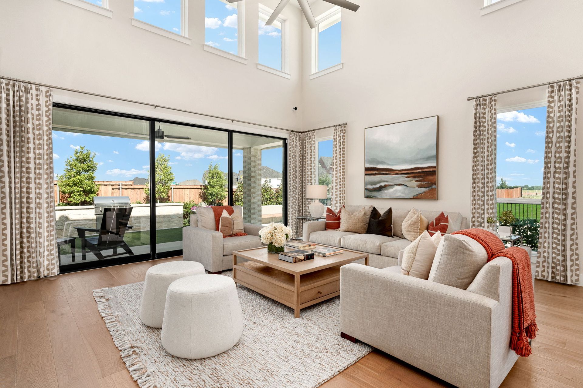 Open-Concept Living Room – 50' Model at Mosaic Celina