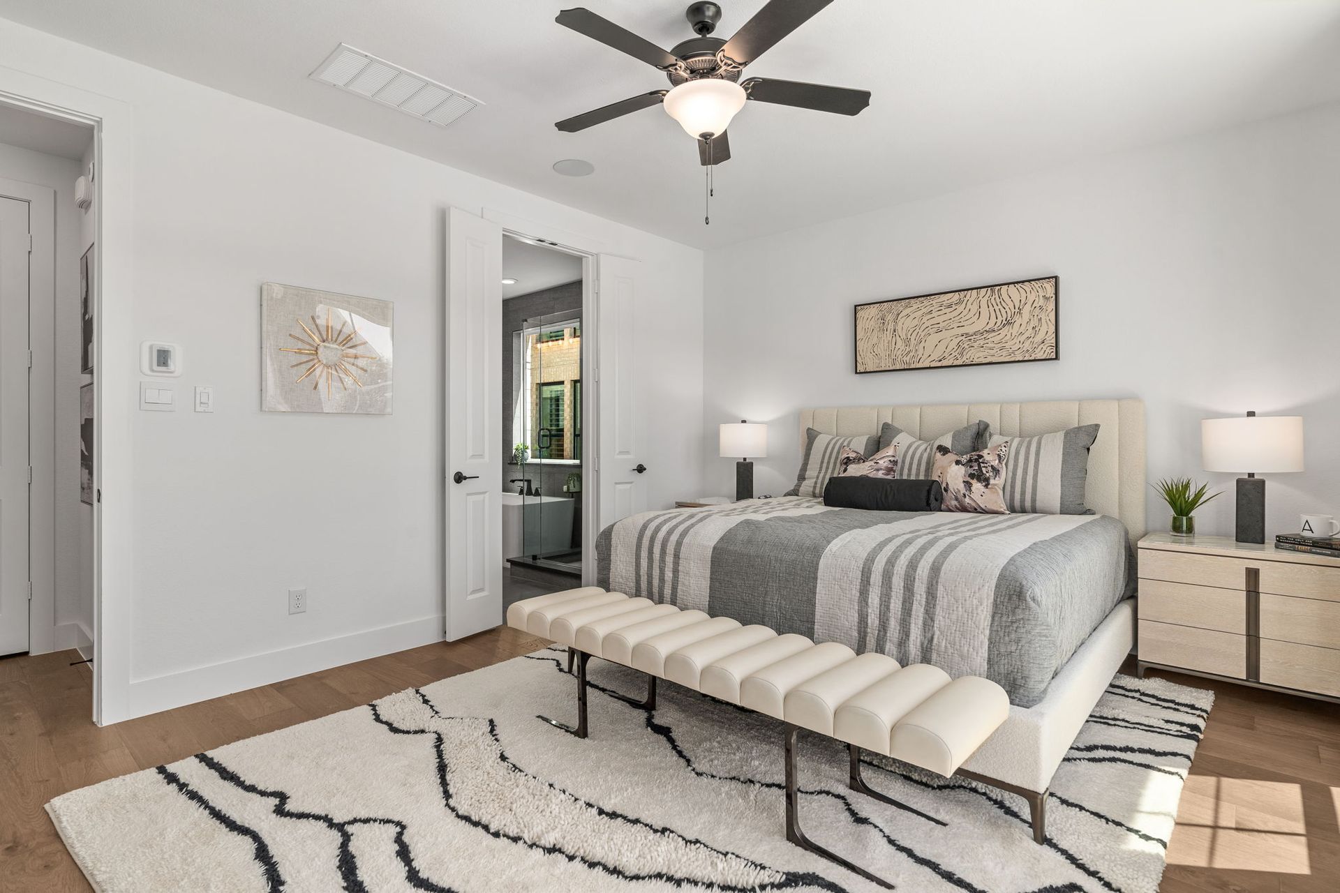 Primary Bedroom with Bath Access – Mosaic Celina Model