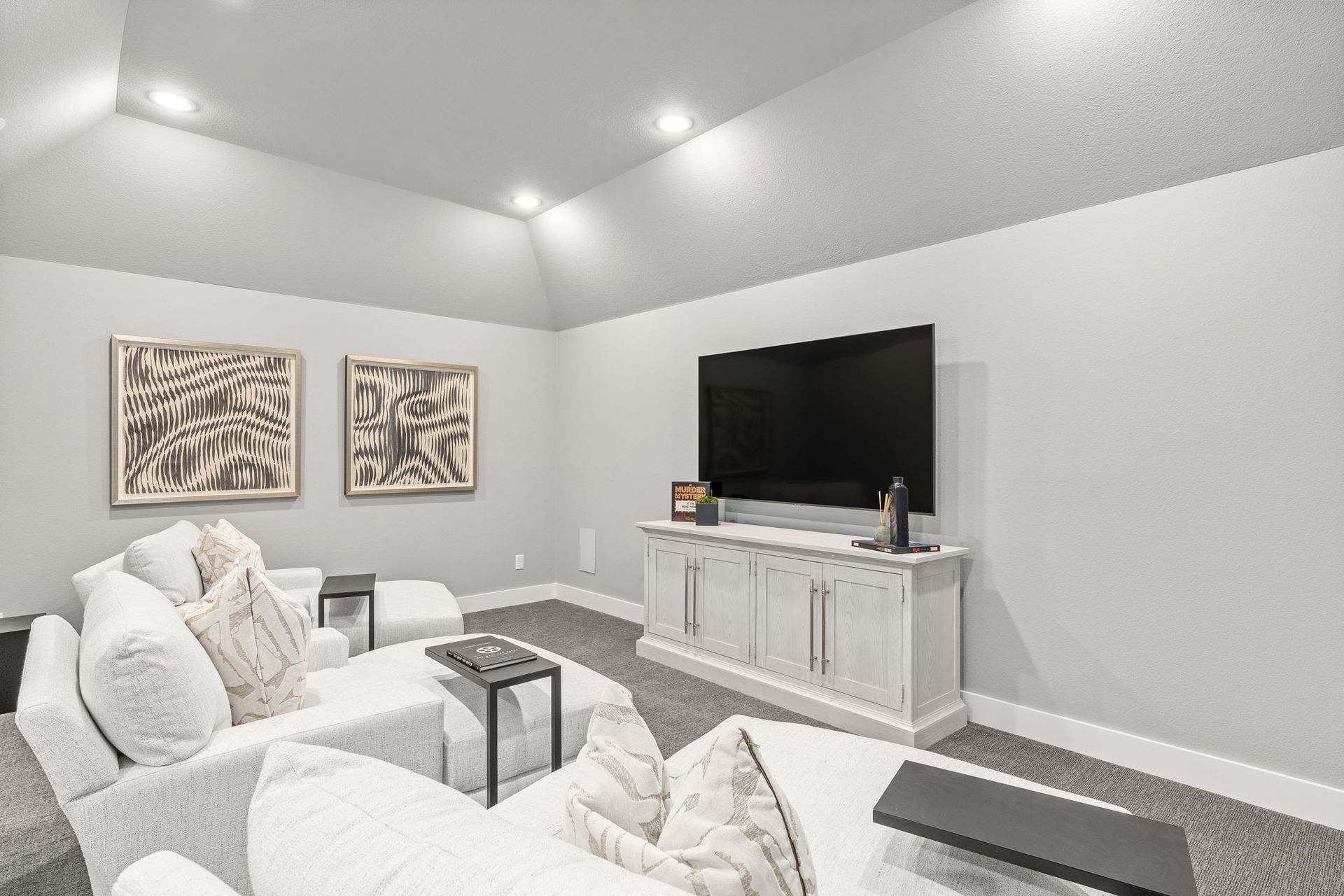 Upstairs Media Room | Mosaic 40' Model in Celina TX
