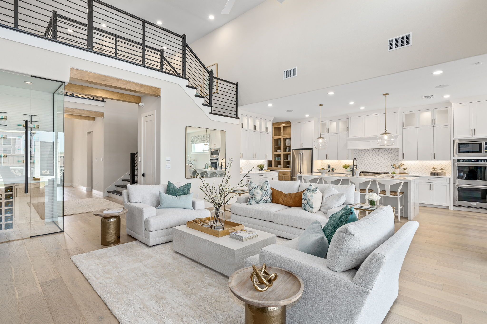 Mosaic 60’ Model Open Living and Kitchen Design