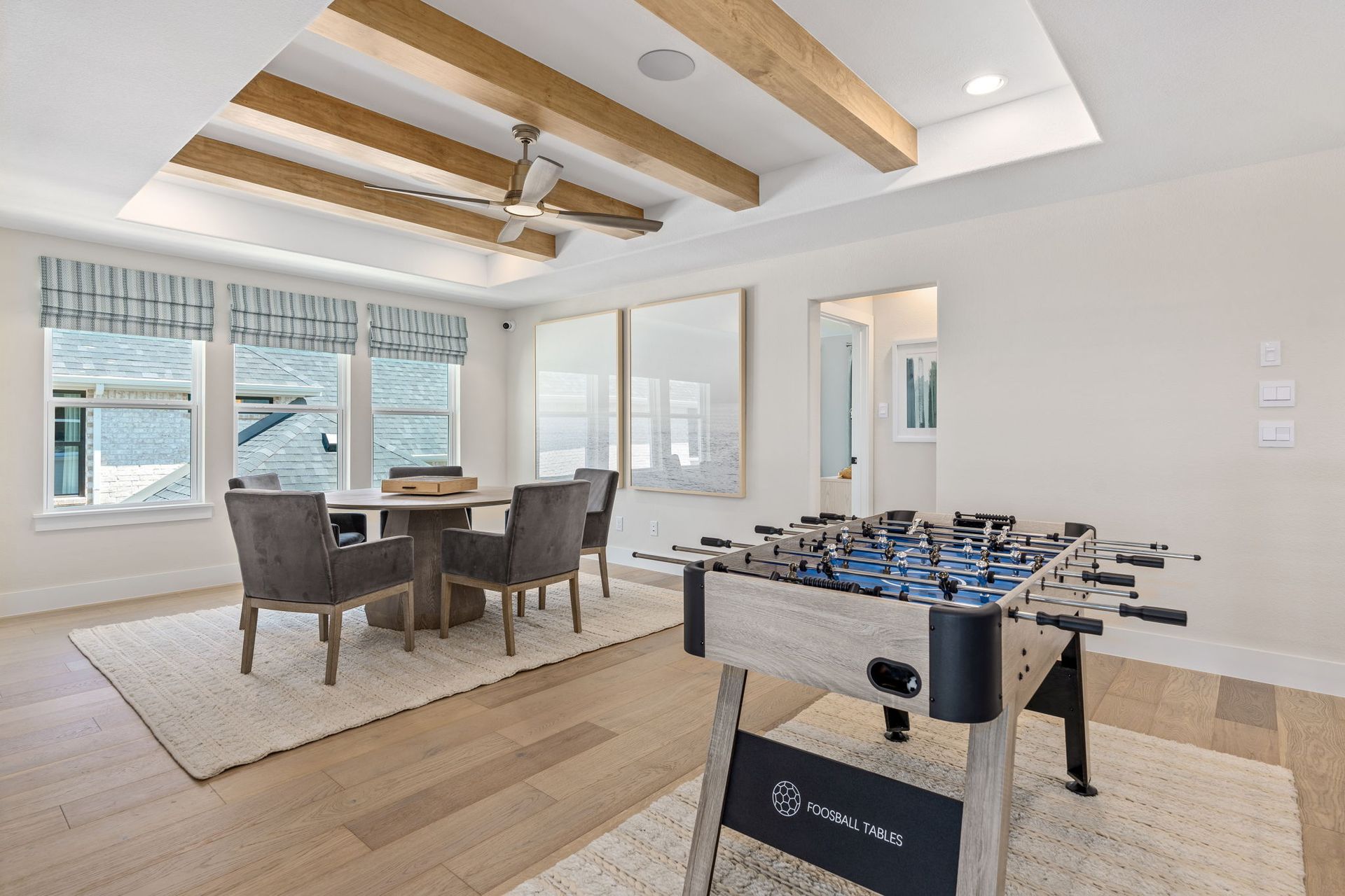 Game Room with Beamed Ceiling – Mosaic 60' Model
