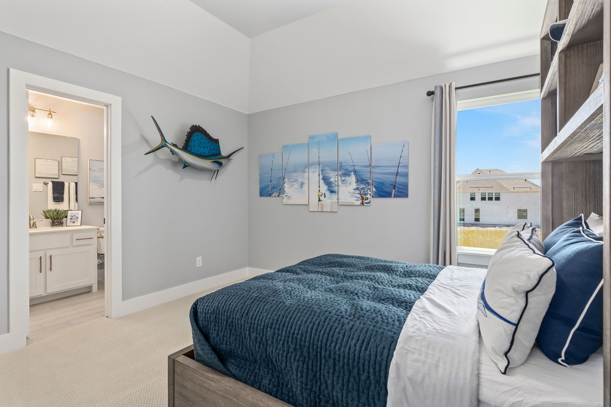 Secondary Bedroom with Private Bath | Mosaic 60' Model Celina TX