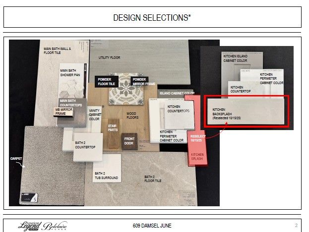 Representative photo of design selections for 609 Damsel June