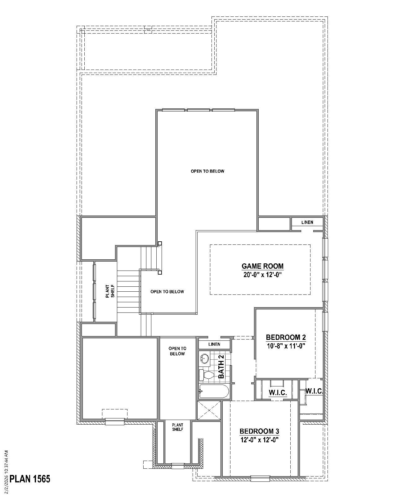 Plan 1565 2nd Floor