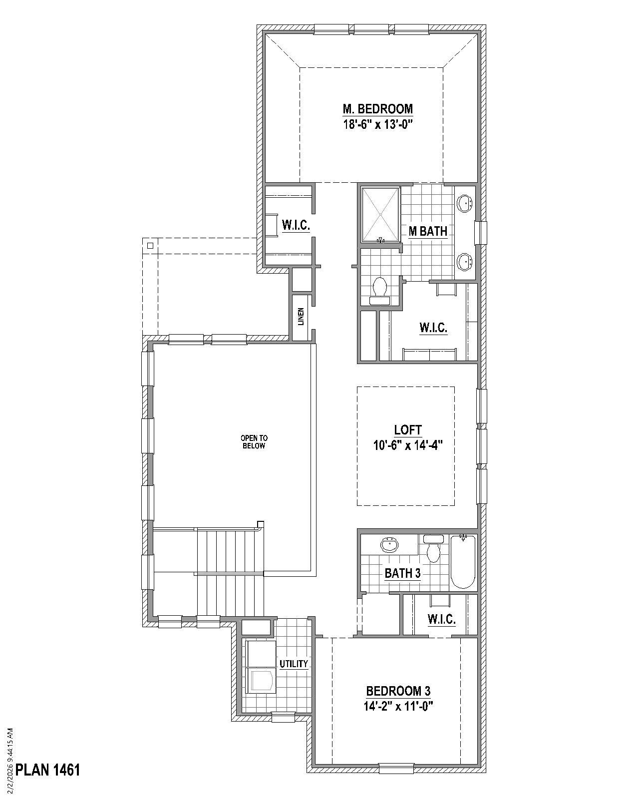 Plan 1461 2nd Floor