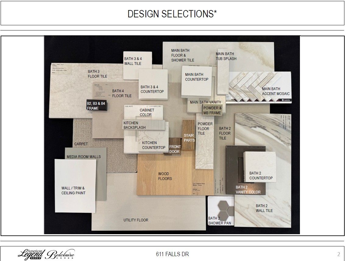 Representative photo of design selections for 611 Falls Drive