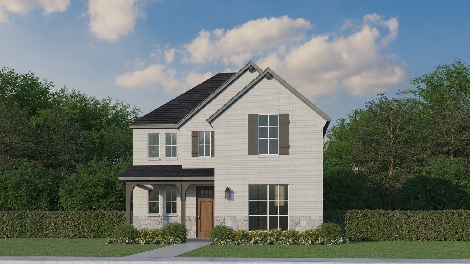 Plan 1462 Elevation D w/ Stone