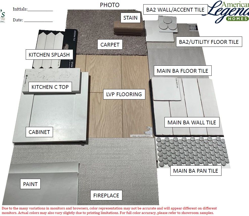 Representative photo of design selections for 7935 School House Drive