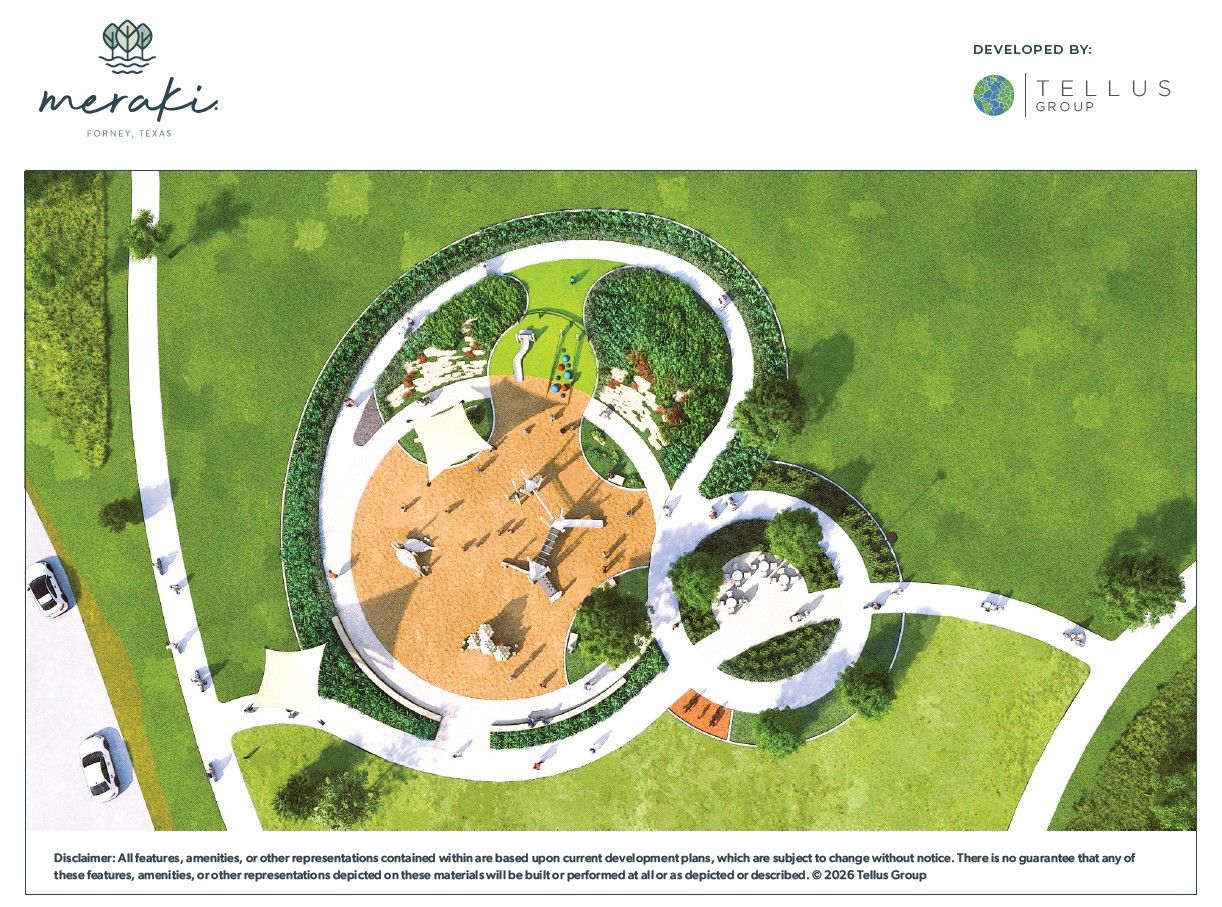 Aerial concept of Meraki amenities