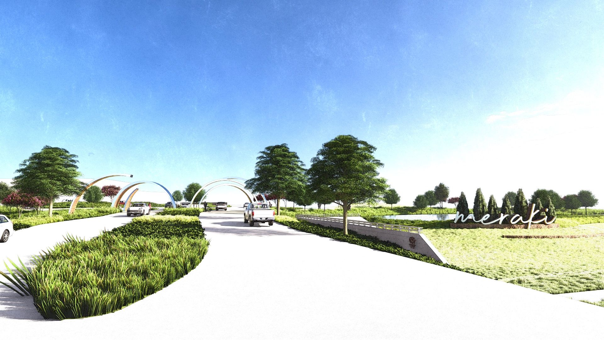 Meraki entrance concept rendering