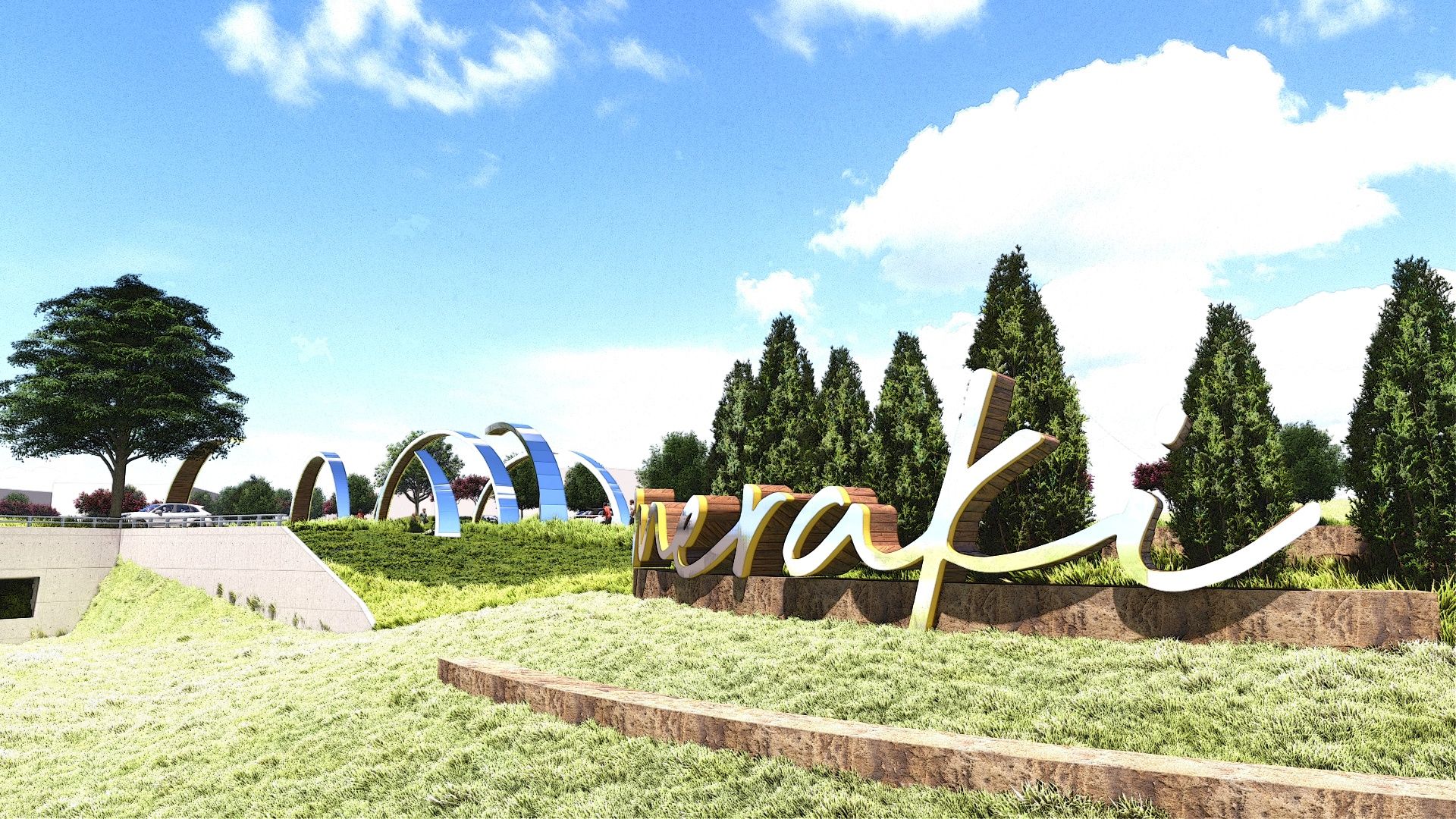 Meraki entrance concept rendering