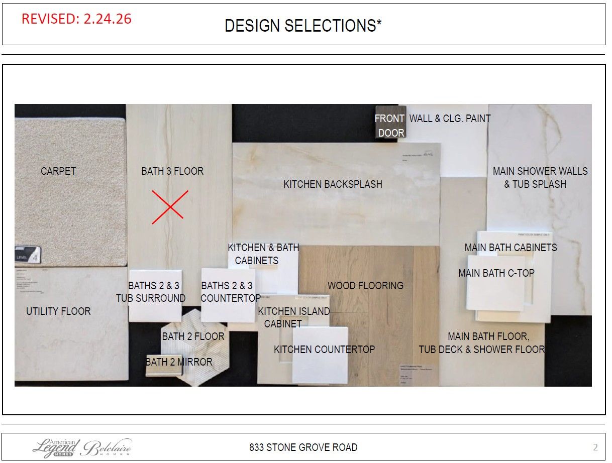 Representative photo of design selections for 833 Stone Grove Road