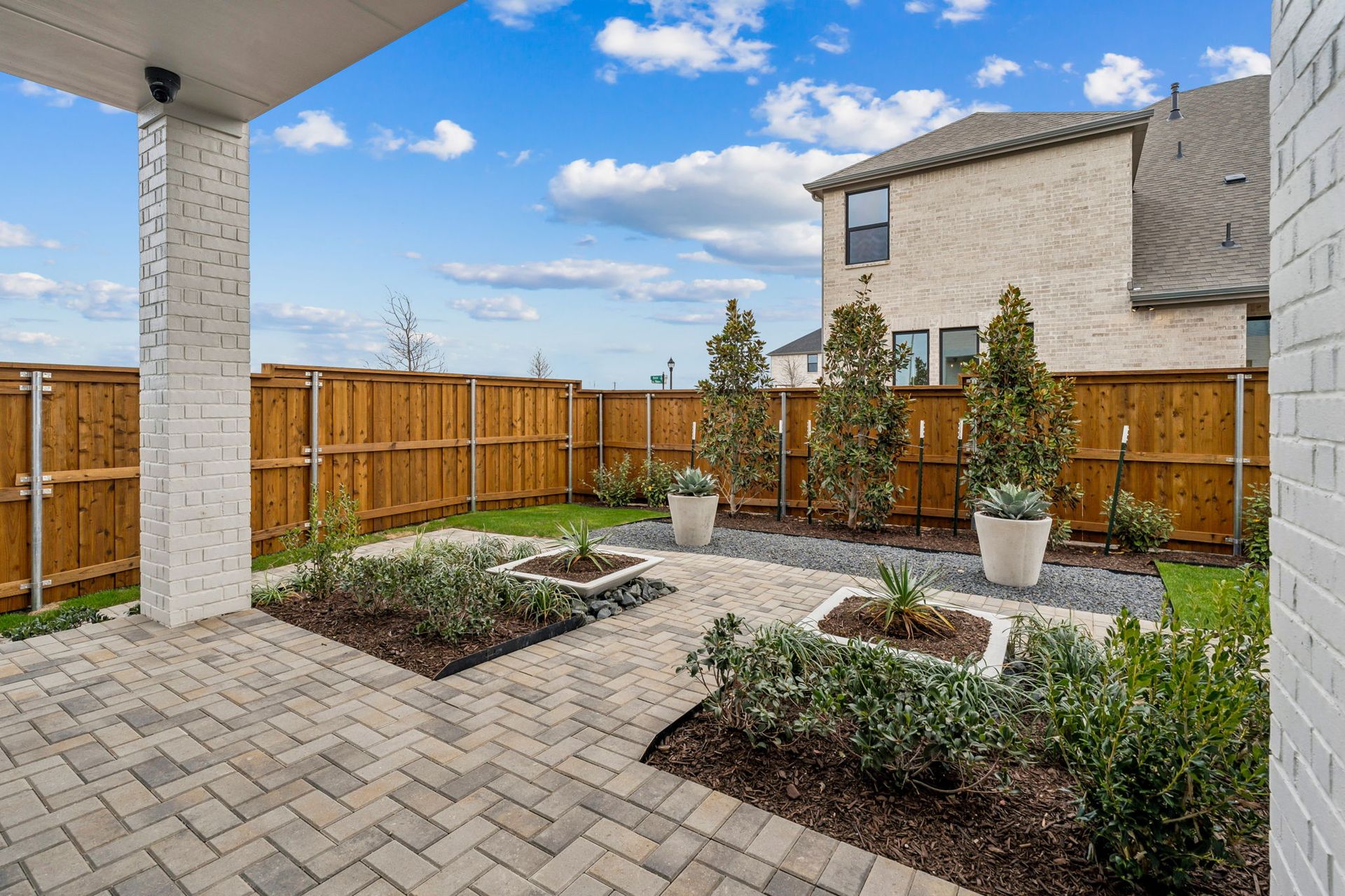 Private Covered Patio & Landscaped Yard – Celina TX Villas