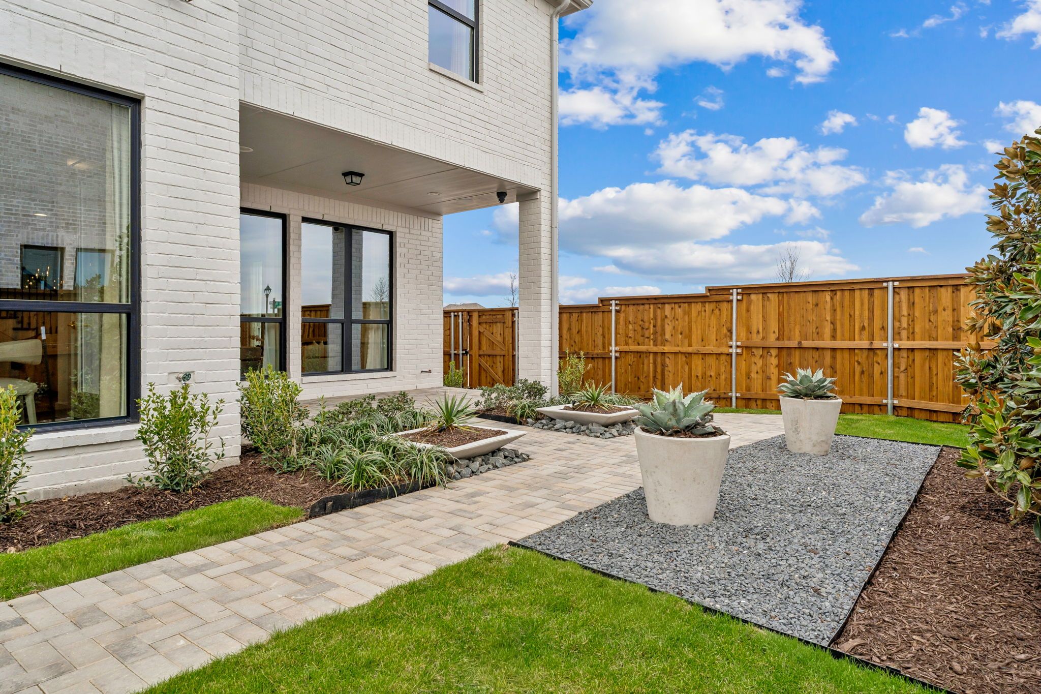 Rear Elevation with Covered Outdoor Living – Mustang Lakes Villas