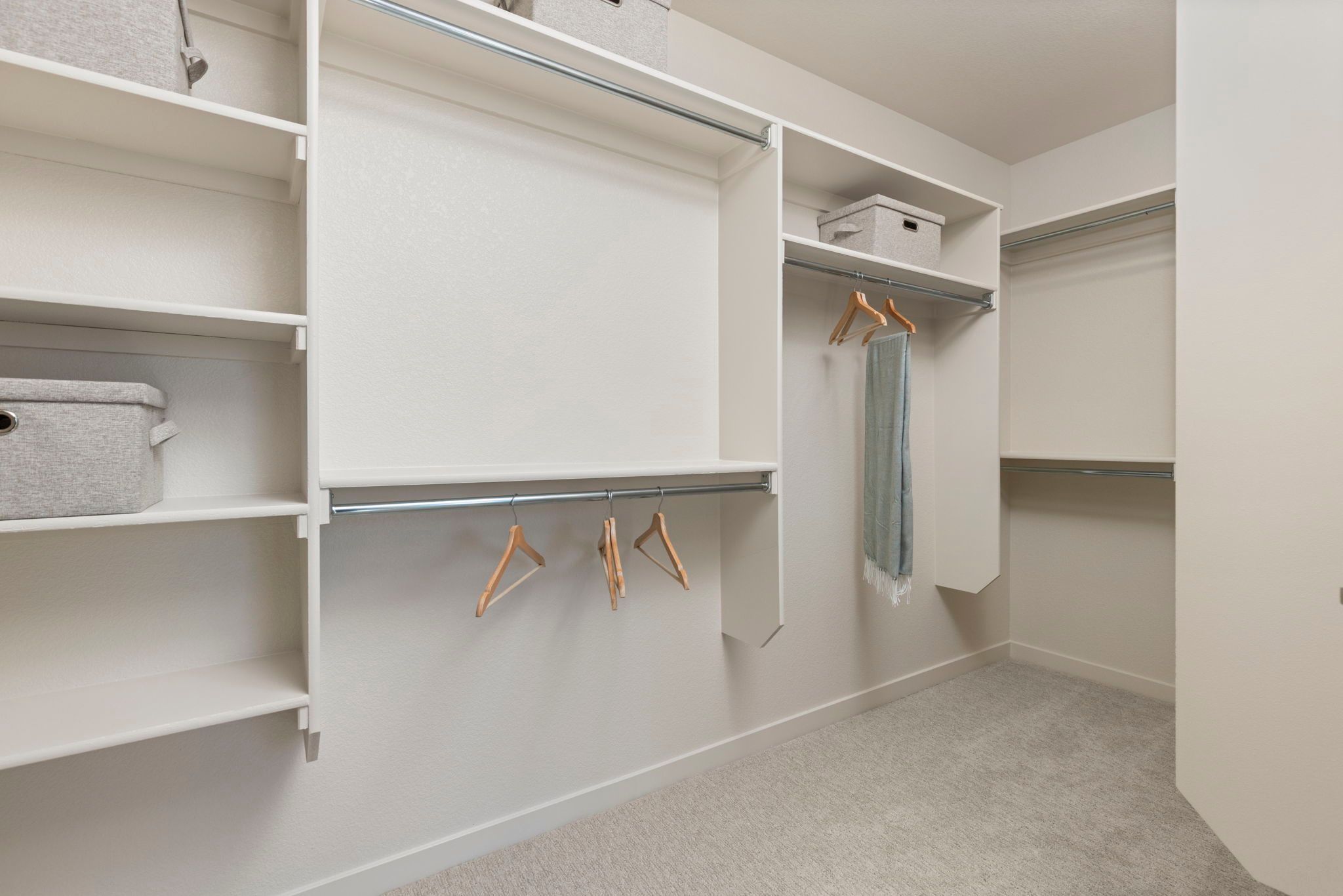 Spacious Walk-In Closet with Built-In Storage | Barefoot Villages Firestone