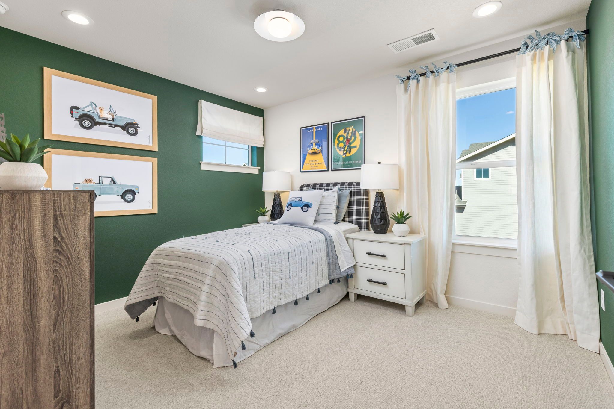 Stylish Secondary Bedroom with Accent Wall | Barefoot Villages Firestone