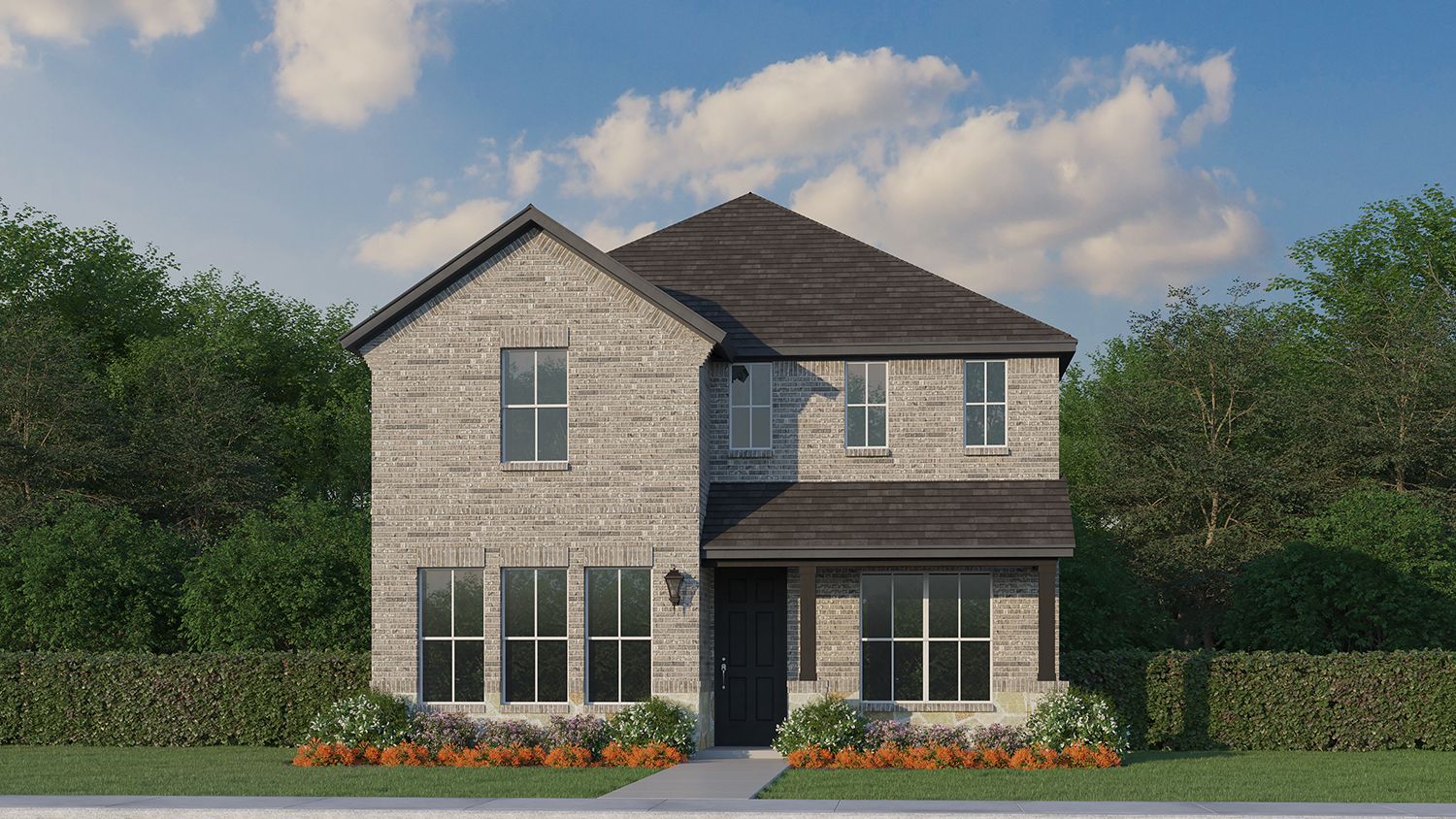 Plan 1455 Elevation A w/ Stone
