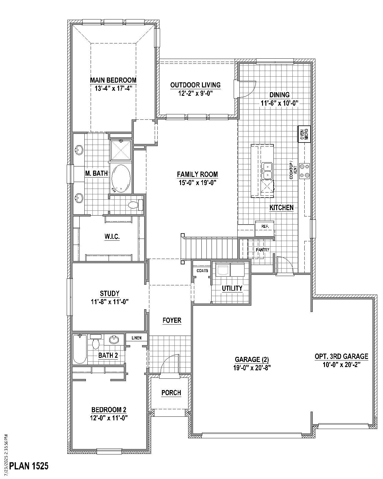 Plan 1525 1st Floor (3C)