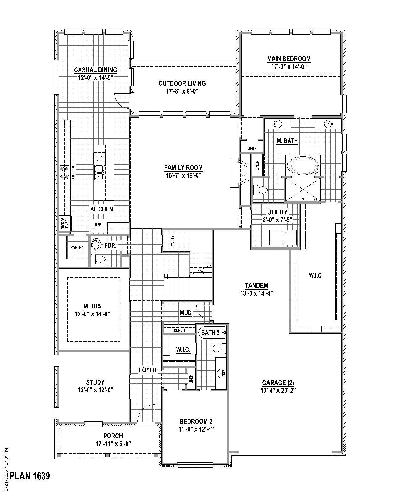 Plan 1639 1st Floor