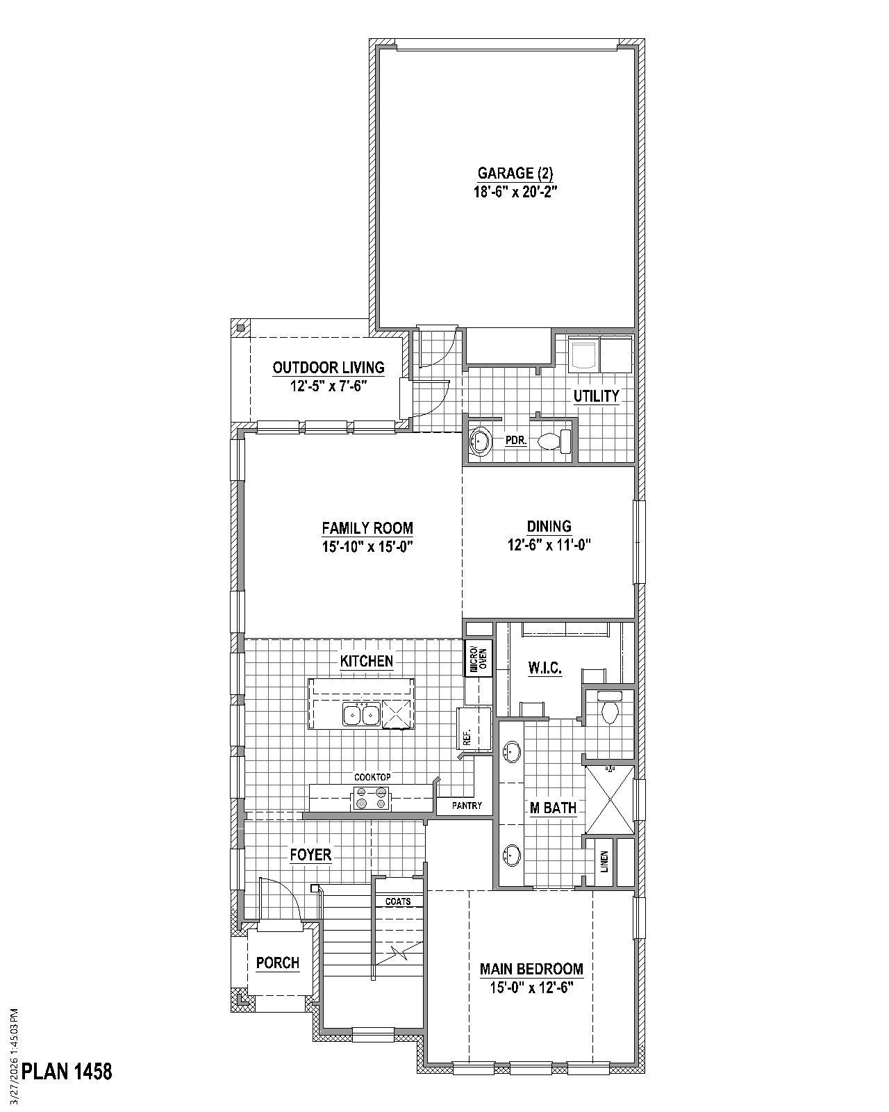 Plan 1458 1st Floor