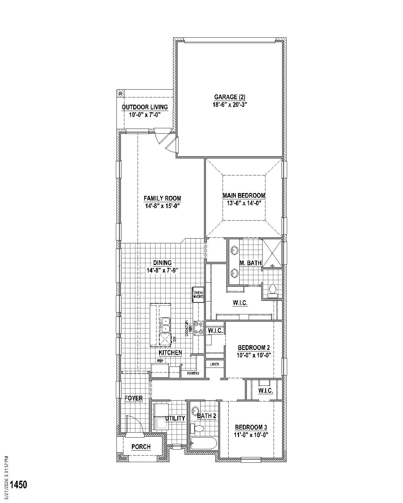 Plan 1450 1st Floor
