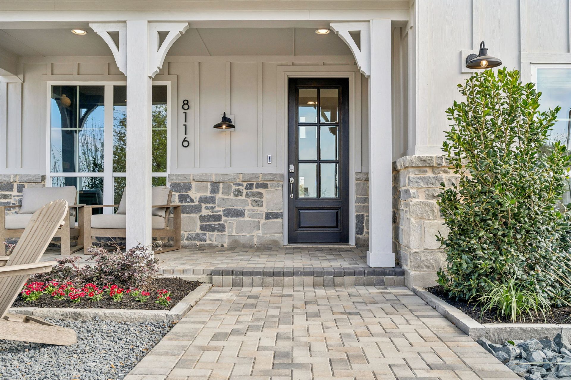 Landmark Model Home Front Porch and Entry