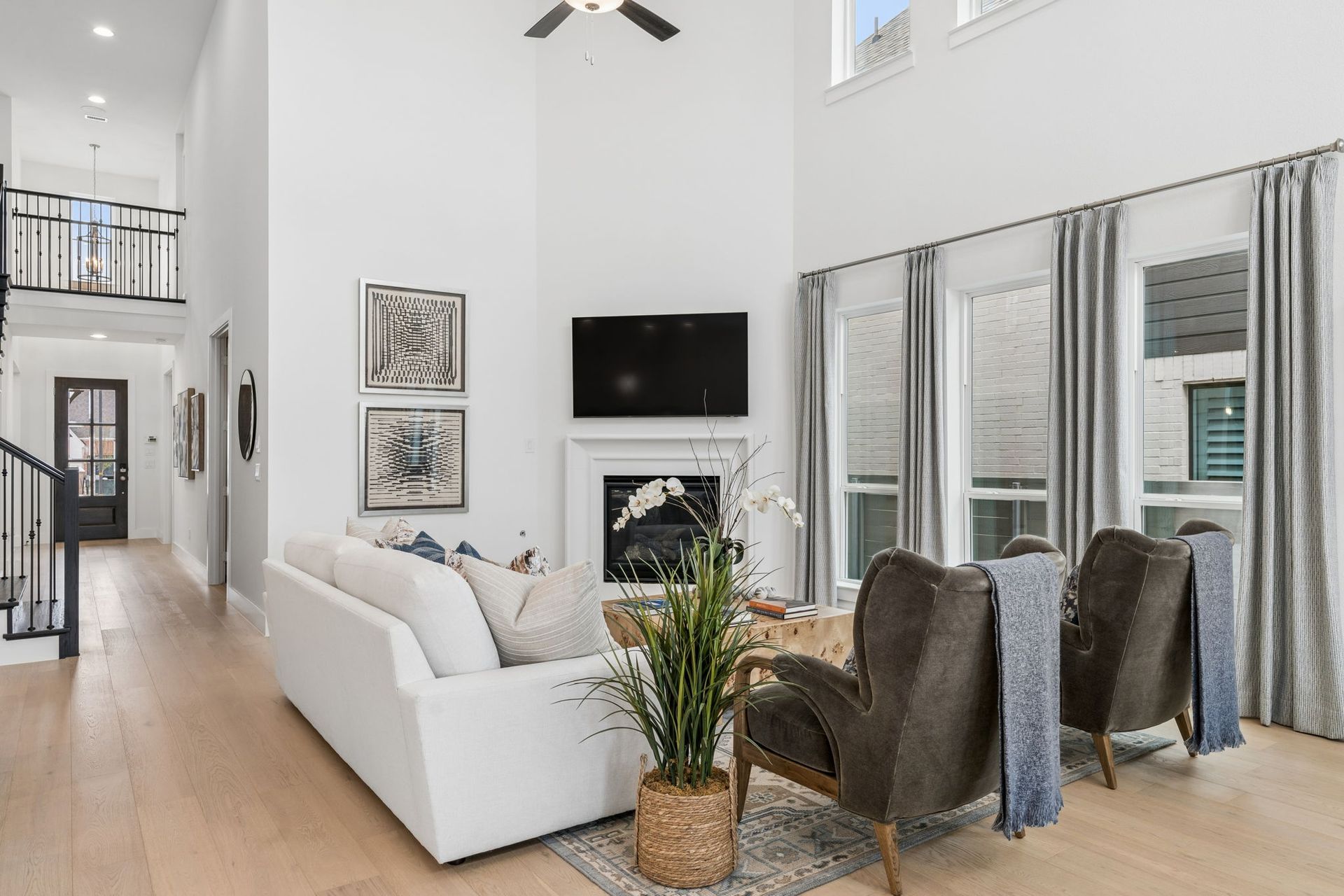 Landmark Model Home Two-Story Family Room