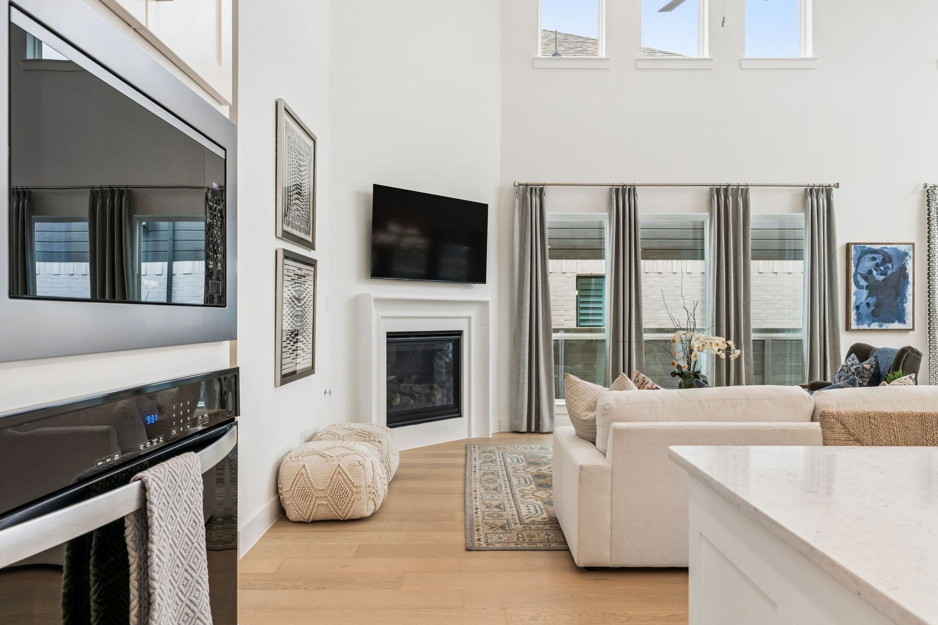 Landmark Model Kitchen and Family Room