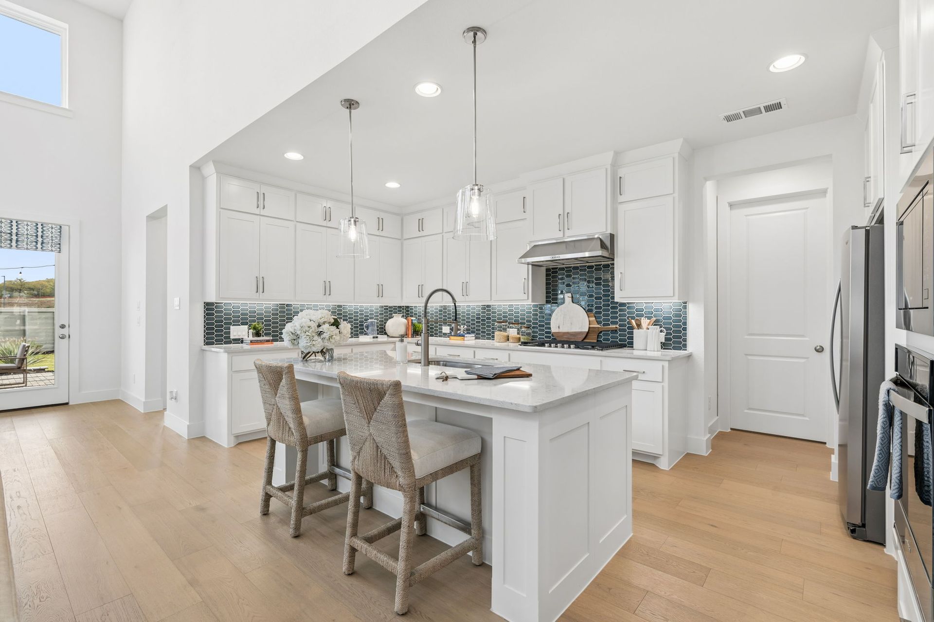Landmark Model Home Kitchen and Island