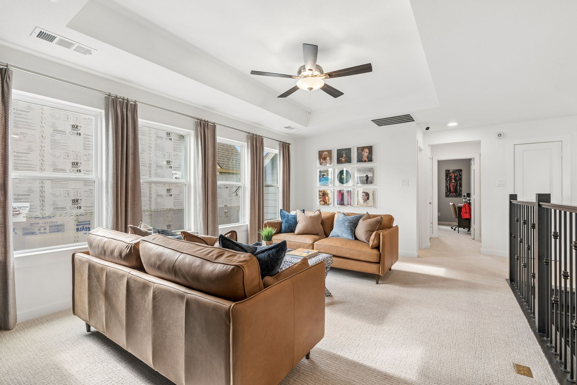 Upstairs Game Room in Landmark Denton Model Home
