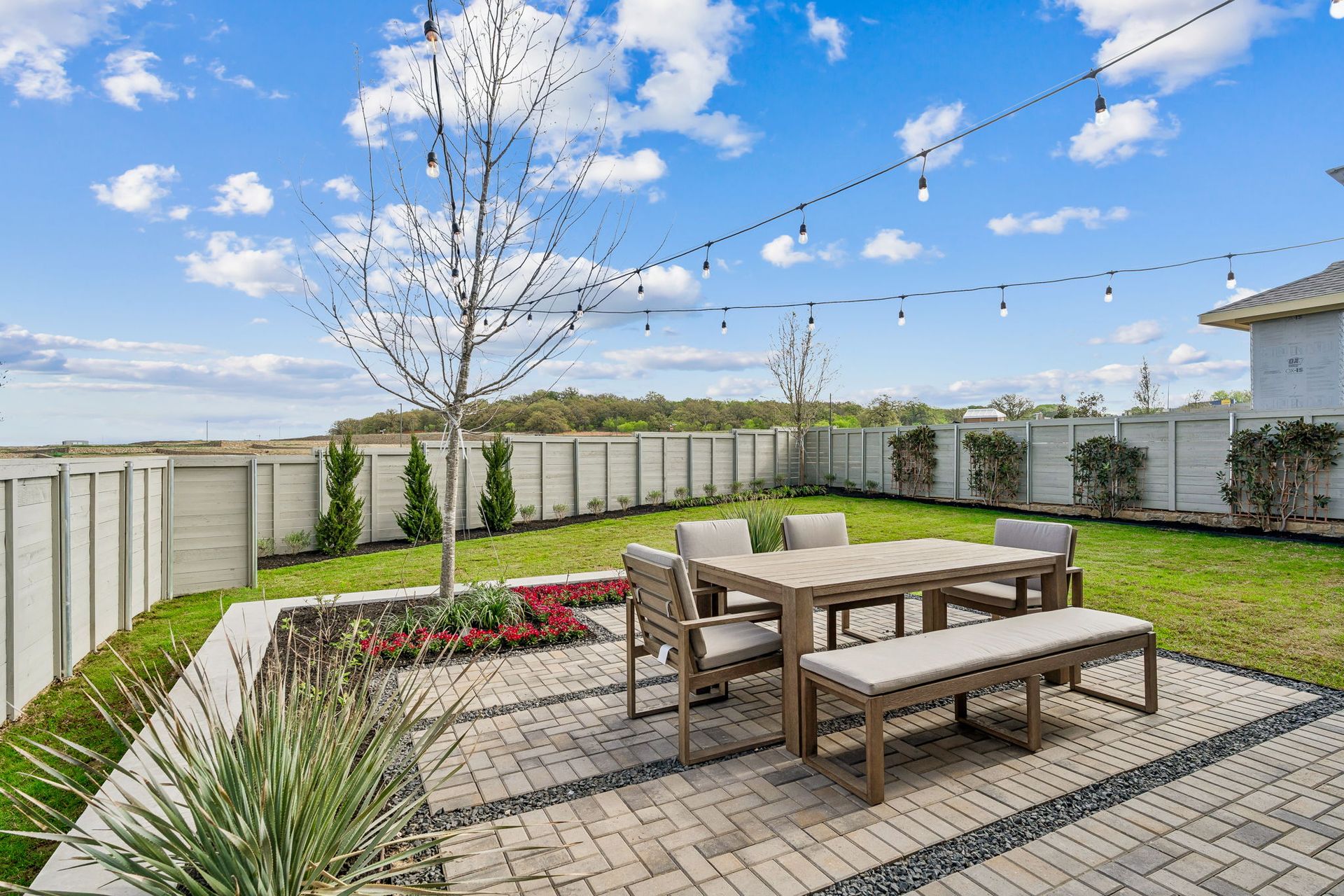 Backyard Patio at Landmark in Denton, TX