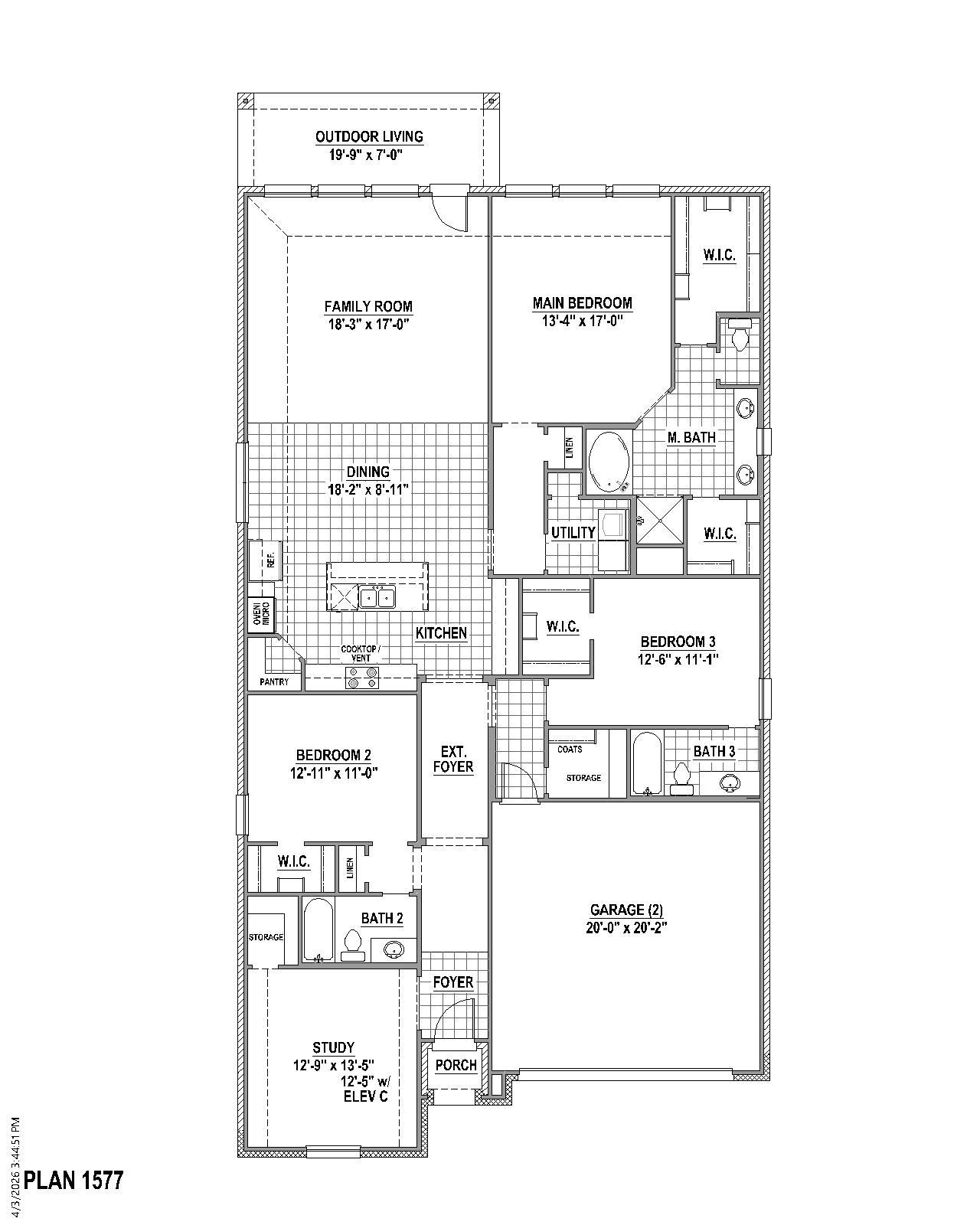 Plan 1577 1st Floor