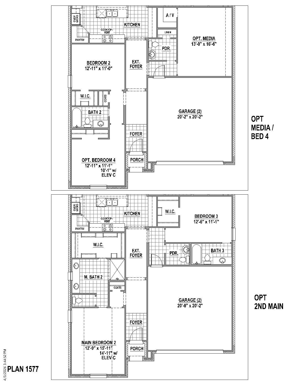 Plan 1577 Options 1