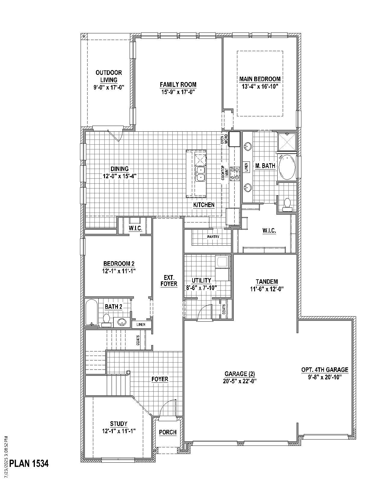Plan 1534 1st Floor (3C)