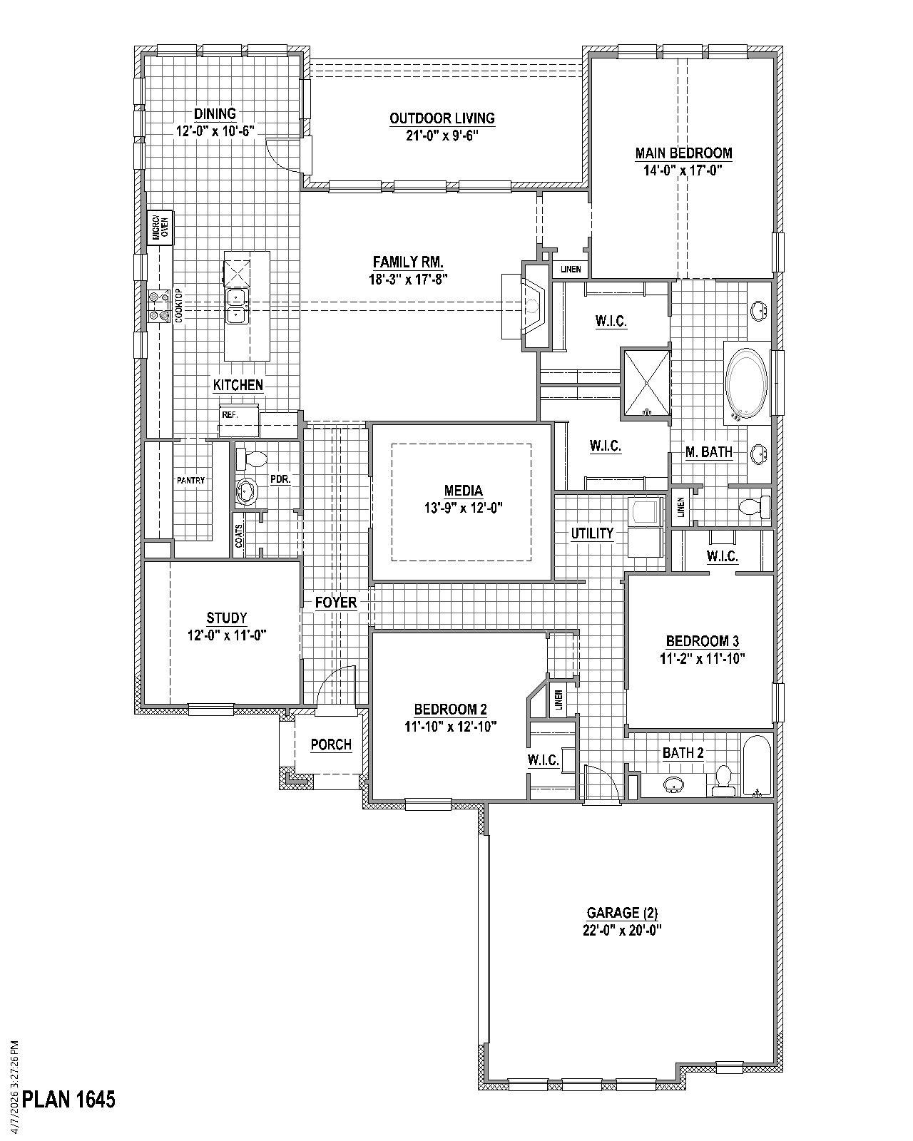 Plan 1645 1st Floor