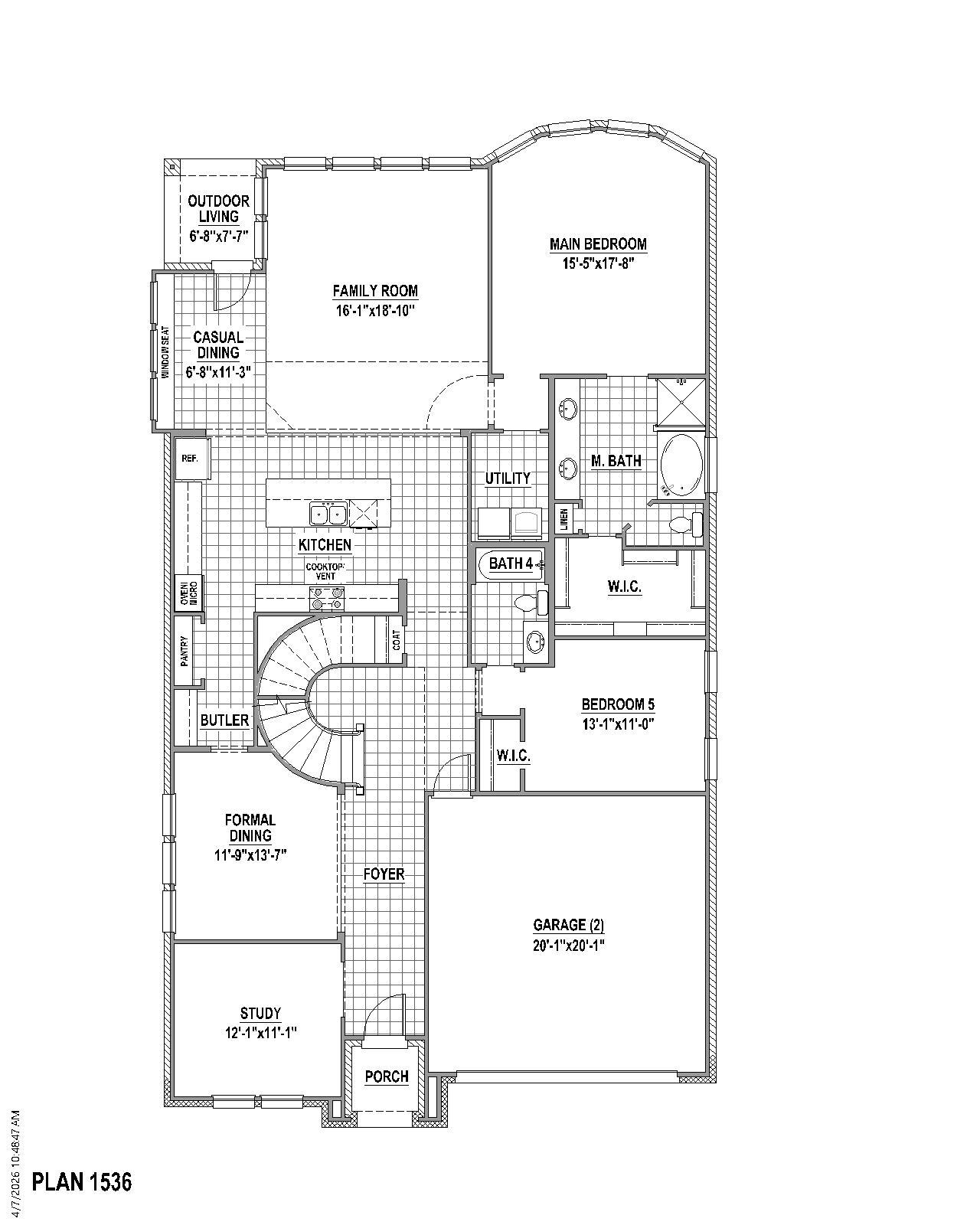 Plan 1536 1st Floor