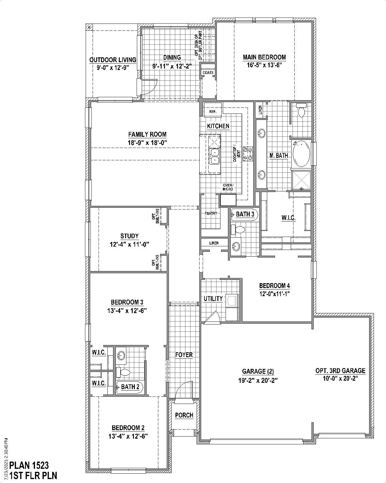 Plan 1523 1st Floor (3C)