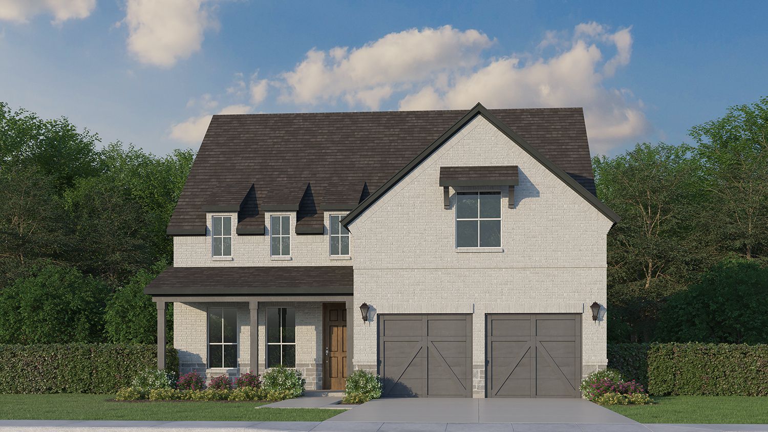 Plan 1148 Elevation B w/ Stone