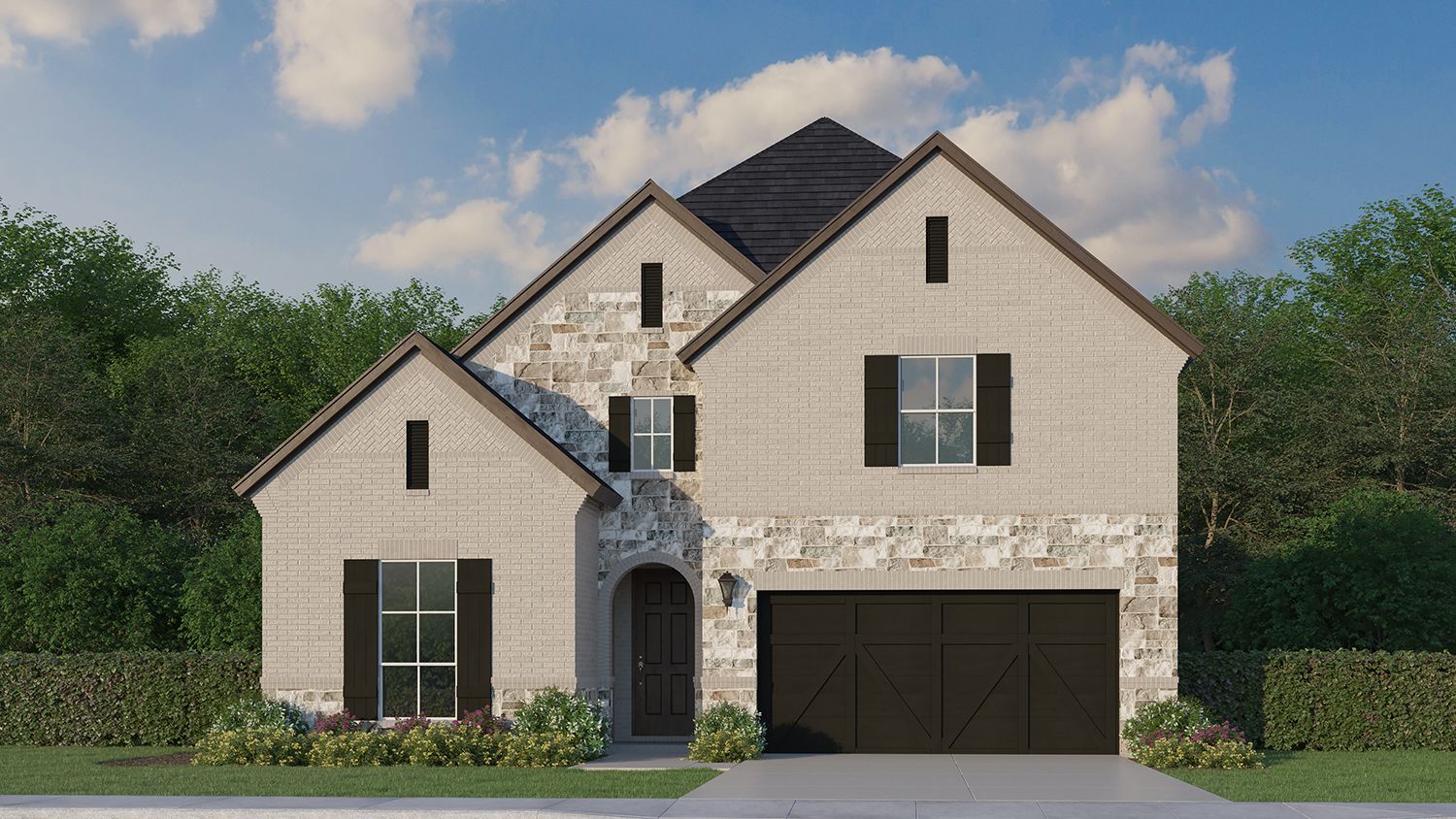 Plan 116=36 Elevation C w/ Stone