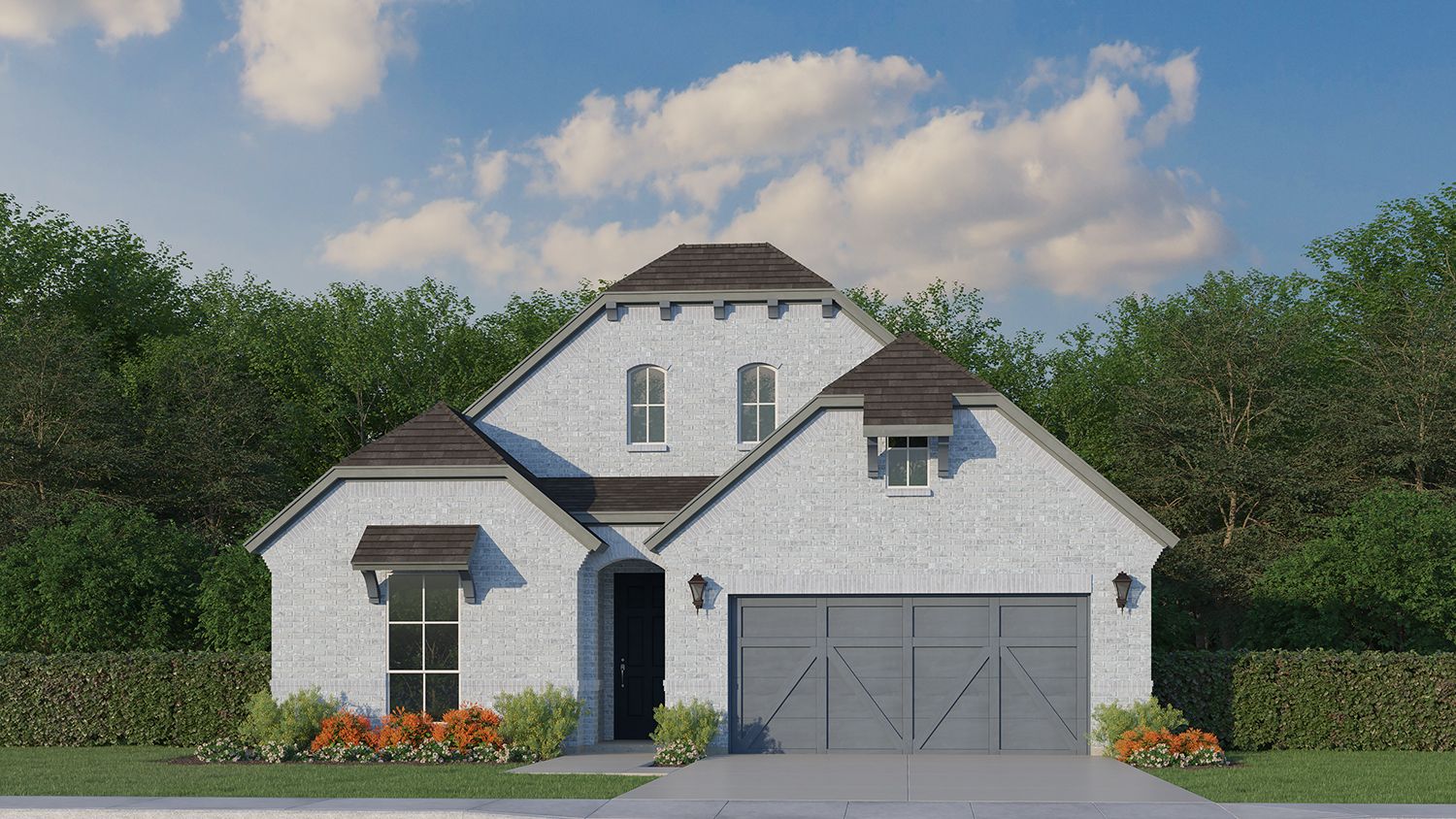 Plan 1147 Elevation B w/ Stone
