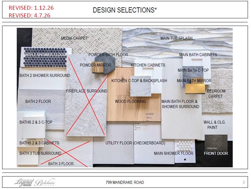 Representative photo of design selections for 799 Madrake