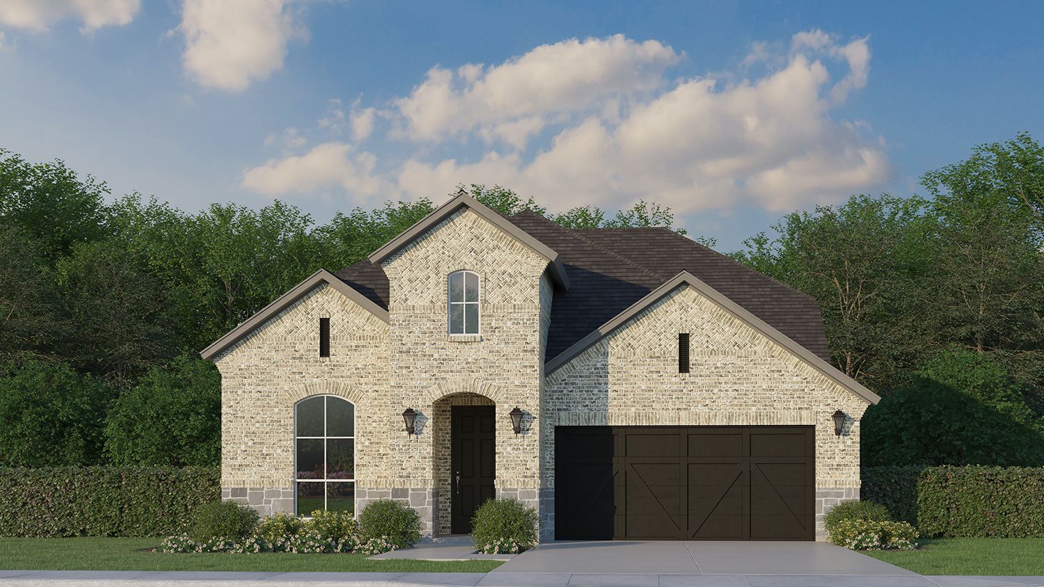 Plan 1118 Elevation A w/ Stone