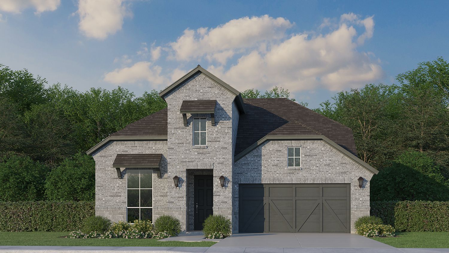 Plan 1118 Elevation B w/ Stone
