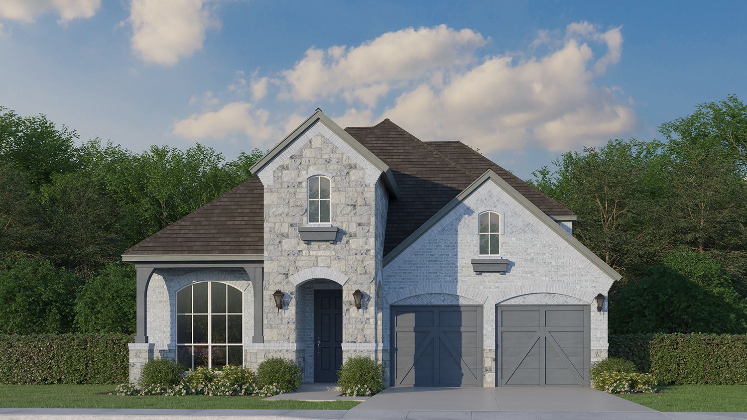 Plan 1118 Elevation D w/ Stone