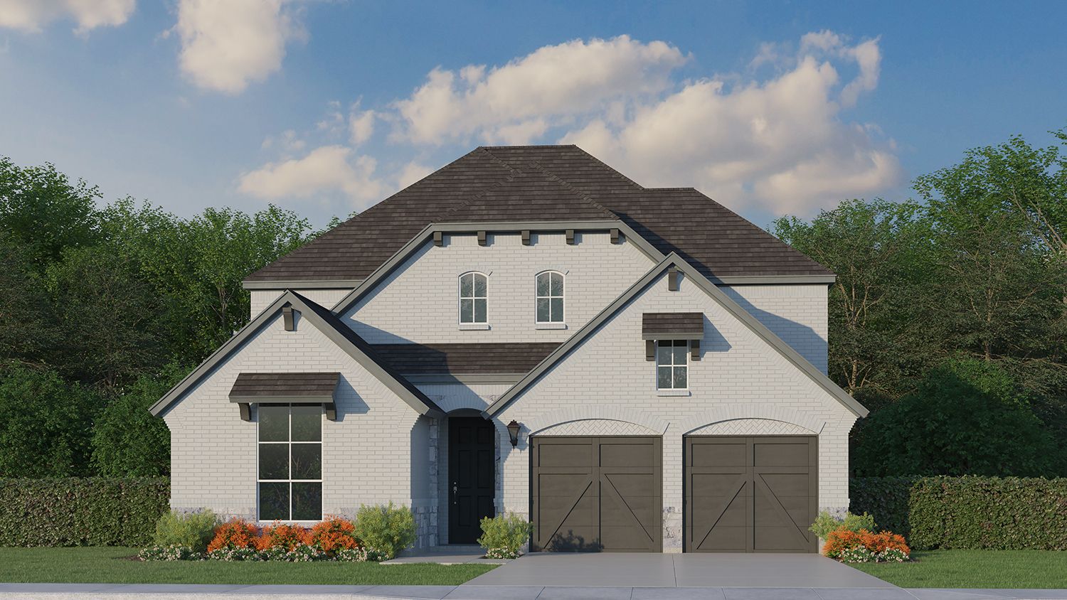 Plan 1509 Elevation C w/ Stone