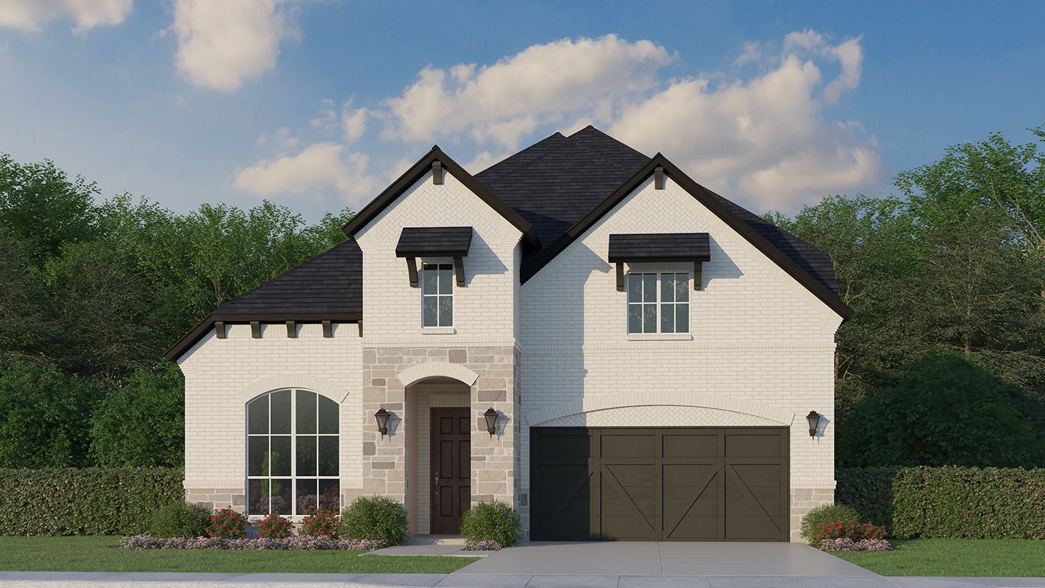 Plan 116 Elevation D w/ Stone