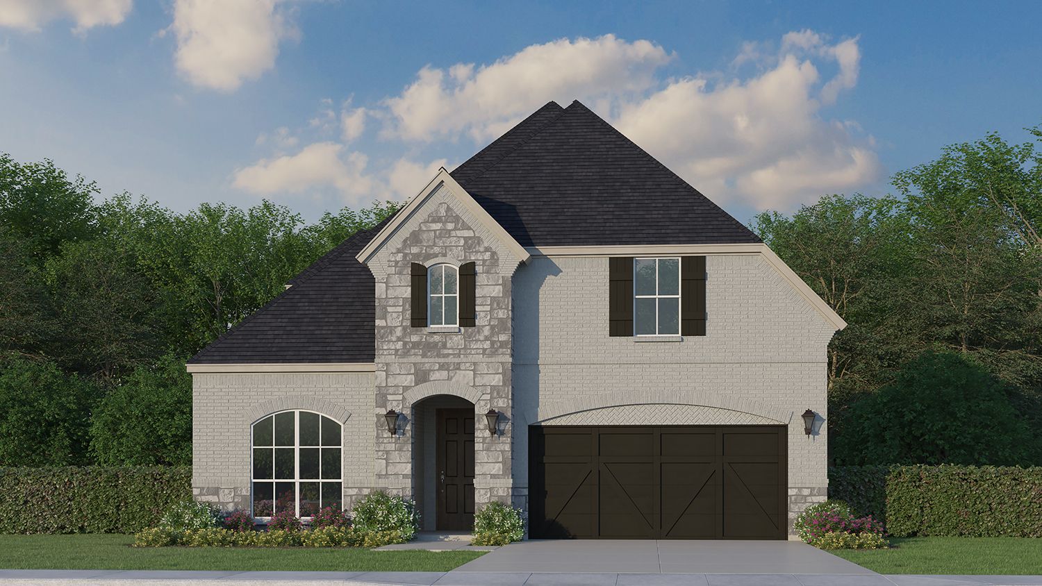 Plan 1135 Elevation D w/ Stone