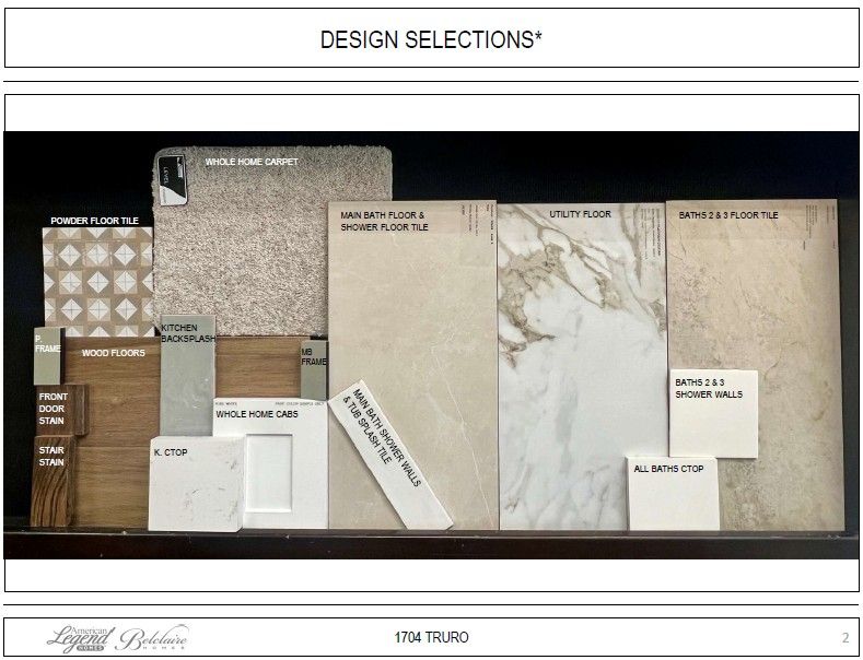 Representative photo of design selections for 1704 Truro